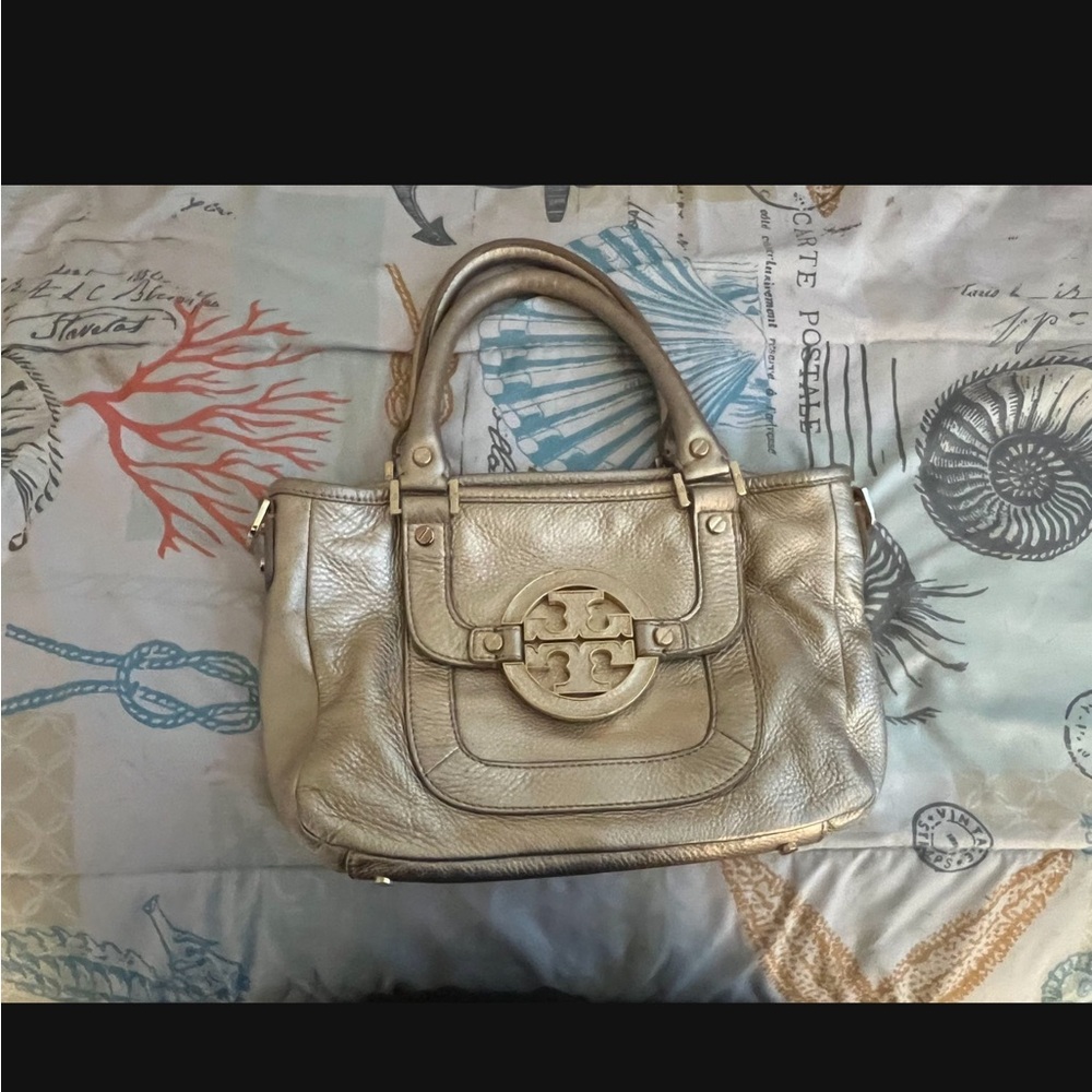 Tory Burch Metallic Gold Satchel